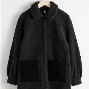 Other Stories Faux Shearling Workwear Jacket US2